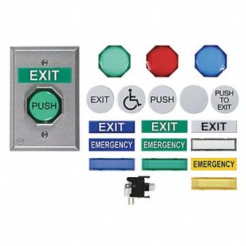 SAFETY TECHNOLOGY INTERNATIONAL Universal Push Button Kit, 2KFK2