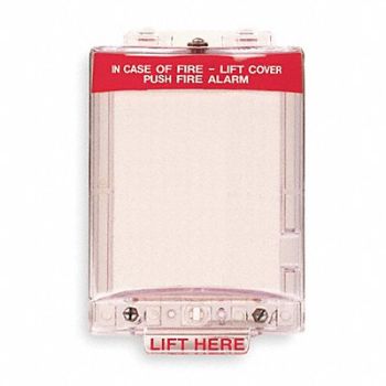SAFETY TECHNOLOGY INTERNATIONAL Universal Stopper 5-7/16 in H Clear/Red, 45YP78