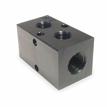 PNEUMADYNE INC Manifold BLK Alum 2Outlets 2.75 L, 2KHD4
