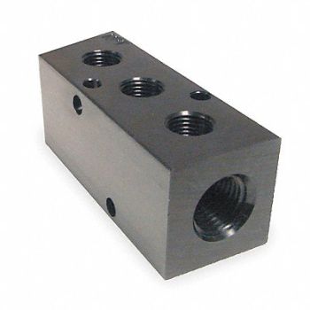 PNEUMADYNE INC Manifold BLK Alum 3Outlets 5.75 L, 2KHH3