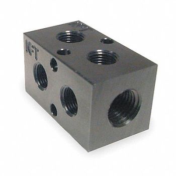 PNEUMADYNE INC Manifold BLK Alum 2Outlets 2.75 L, 2KHE3