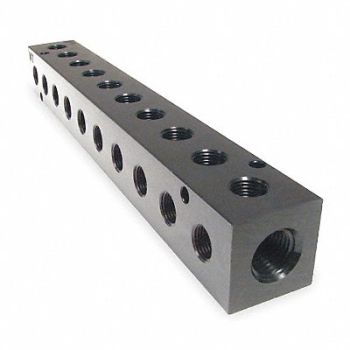 PNEUMADYNE INC Manifold BLK Alum 10Outlets 9.13 L, 2KHD3