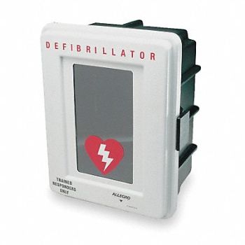 ALLEGRO Defibrillator Storage Cabinet Wall Mount, 2KJN6