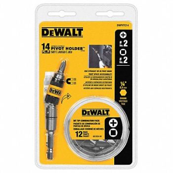 DEWALT Pivot Bit Set 14 Pcs. 1/4 Shank, 2KLZ7