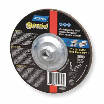 NORTON Wheel T27 7 x 3/32 x 5/8-11, 33N341