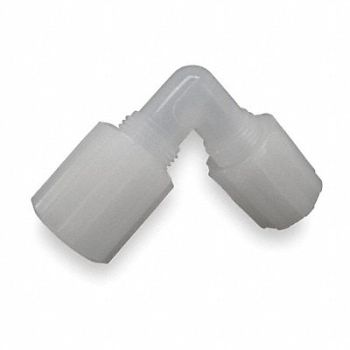 PARKER Union Elbow 90 Deg PFA and PVDF Flare, 2KNV1