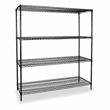 GRAINGER APPROVED Wire Shlv Unit Cap 600 lb 24inx74inx72in, 2KPN9