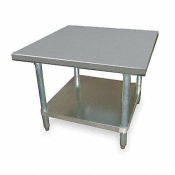 GRAINGER APPROVED Fixed Work Table SS 30 W 30 D, 2KRE4