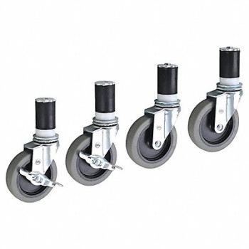 GRAINGER APPROVED Worktable Caster Kit, 2KRE5