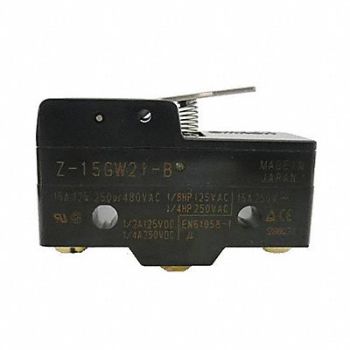 OMRON Snap Switch 15A SPDT Short Hinge Lever, 2KRL1