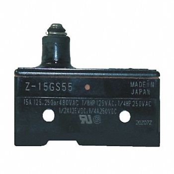 OMRON Snap Switch 15A SPDT Slim Spring Plunger, 2KRL4