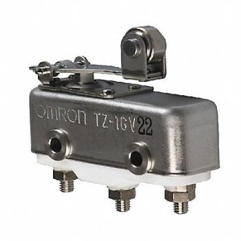 OMRON Swch 1A SPDT Shrt Hinge Roller Lever, 2KRU4
