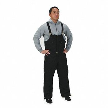 CONDOR Arctic Bib Overall Black Size 54x32 In, 2KTH6