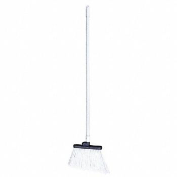 TOUGH GUY J6530 Angle Broom 48 in Handle L 12 in Face, 2KU14