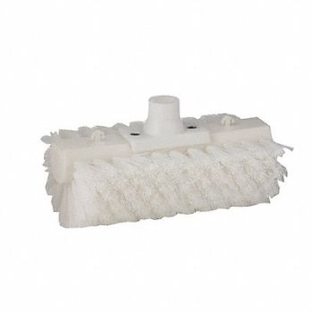 TOUGH GUY Scrub Brush 7 1/2 in L White, 2KVF7
