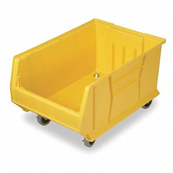 QUANTUM STORAGE SYSTEMS E4548 Mobile Bin Yellow Polypropylene 11 in, 2KVX5