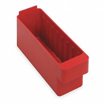 QUANTUM STORAGE SYSTEMS F1580 Drawer Bin Red Polystyrene 4 5/8 in, 2KWC5
