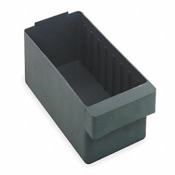 QUANTUM STORAGE SYSTEMS F1577 Drawer Bin Gray Polystyrene 4 5/8 in, 2KWB4