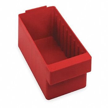 QUANTUM STORAGE SYSTEMS F1577 Drawer Bin Red Polystyrene 4 5/8 in, 2KWB5