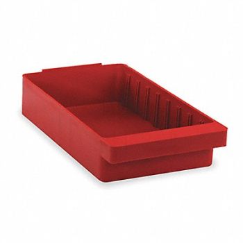 QUANTUM STORAGE SYSTEMS D5566 Drawer Bin Red Polystyrene 4 5/8 in, 2KWB8