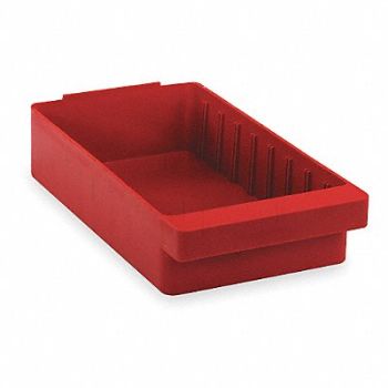 QUANTUM STORAGE SYSTEMS D5567 Drawer Bin Red Polystyrene 4 5/8 in, 2KWC2