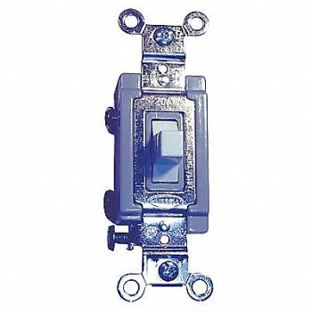 HUBBELL Wall Switch 20A White 3-Position Toggle, 2LBV1