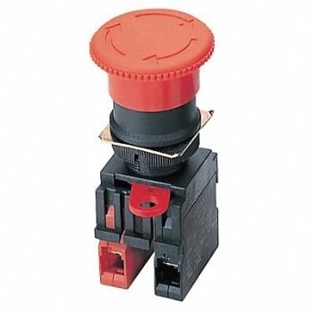 OMRON STI E-Stop Push Button Illum 22mm NC Red, 2LCB7