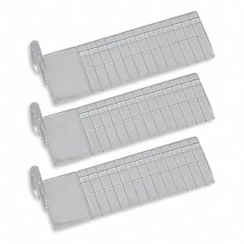 METRO Short Drawer Dividers 3 H Clear PK3, 6EJG4