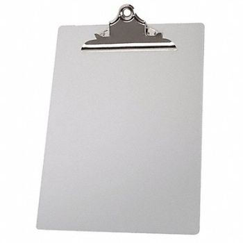 GRAINGER APPROVED Clipboard Letter Size Metal Silver, 2LJX4