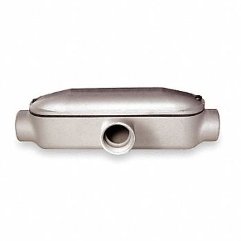 HUBBELL KILLARK Conduit Outlet Body Aluminum T, 2LLG9