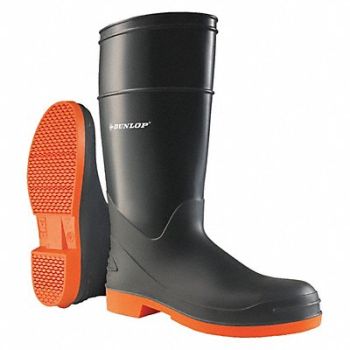 DUNLOP Rubber Boot Men s 11 Knee Gray PR, 2VUZ7