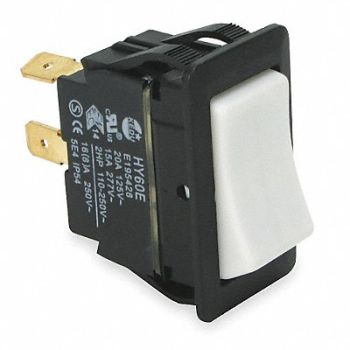 POWER FIRST Rocker Switch SPST 2 Connections, 2LNC7