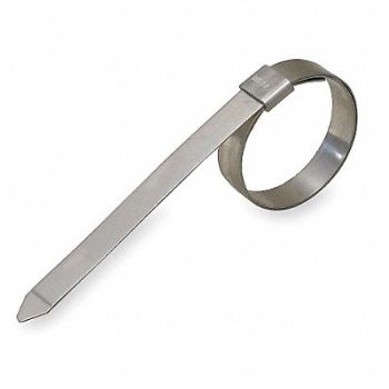 BAND-IT Band Clamp 3/8 W Lip-Lock 1 1/8 OD PK24, 2LPG9