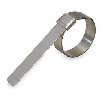 BAND-IT Band Clamp 5/8 W Lip-Lock 1 1/2 OD PK24, 2LPH1