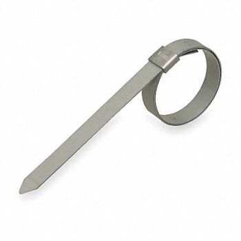 BAND-IT Band Clamp 3/8 W Lip-Lock 9/16 OD PK24, 2LPH9