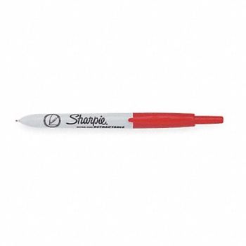 SHARPIE D7944 Permanent Marker Red Ultra Fine PK12, 2LTF5