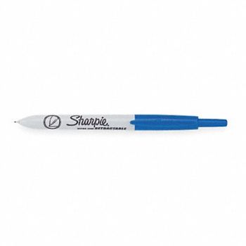 SHARPIE D7944 Permanent Marker Blue Ultra Fine PK12, 2LTF6
