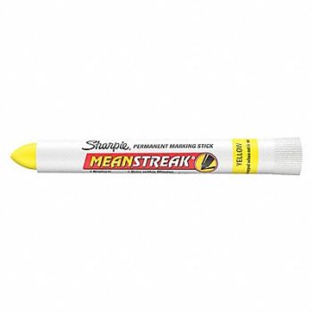 SHARPIE D7948 Permanent Marking Stick Ylw Bullet PK12, 2LTH7