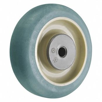 GRAINGER APPROVED Nonmark RBBR Tread Plastic Core Wheel, 2LU47