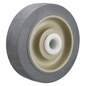 GRAINGER APPROVED Nonmark RBBR Tread Plastic Core Wheel, 2LU51