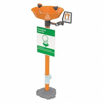 GUARDIAN EQUIPMENT Eyewash Station Pedestal Mnt Plastic 16W, 2LVH9