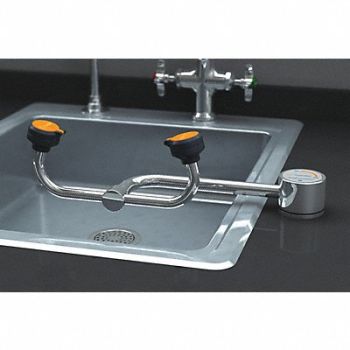 GUARDIAN EQUIPMENT Eyewash Deck Mount Left 14-1/8 W 5-1/4 D, 2LVK1