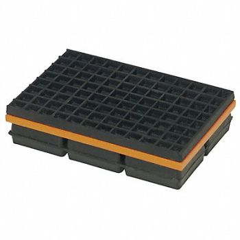 MASON Vibration Isolation Pad 4x4x1 1/4 In, 2LVP1