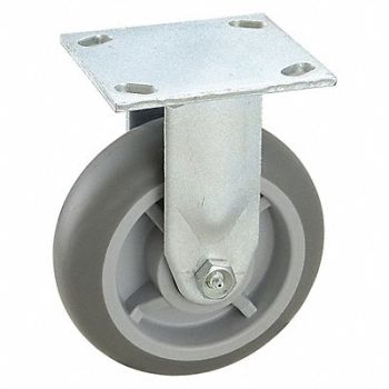 GRAINGER APPROVED NSF-Listed Plate Caster Rigid 600 lb., 2LY28