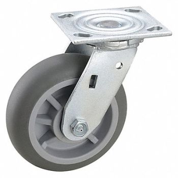 GRAINGER APPROVED NSF-Listed Plate Caster Swivel 600 lb., 2LY30