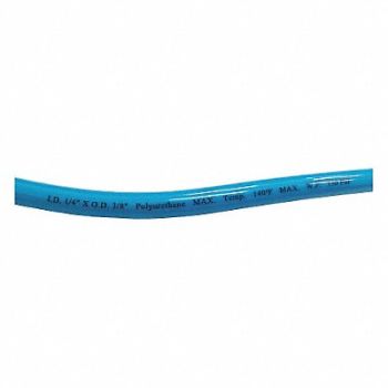 GRAINGER APPROVED Tubing 3/8 In OD 50 Ft L Light Blue, 2LZF4