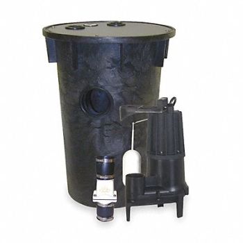 ZOELLER 4/10 HP Sewage Ejector Max Head 19 ft, 2MNE3