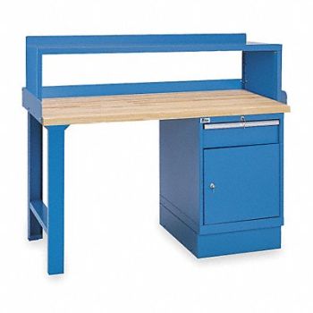 LISTA Workbench Butcher Block 72 W 30 D, 2MNP9