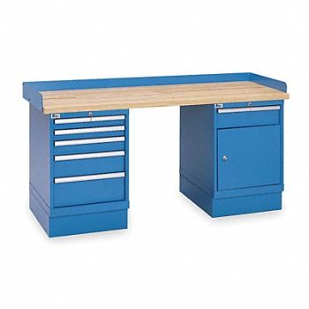 LISTA Workbench Butcher Block 72 W 30 D, 2MNR1