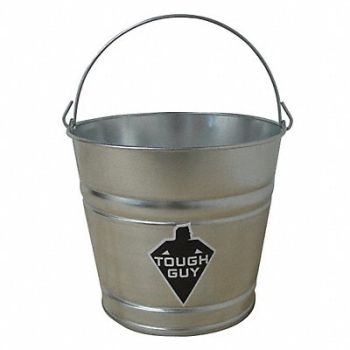 GRAINGER APPROVED Mop Bucket 2 gal Silver, 2MPE5